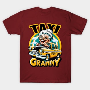 Funny Taxi Granny T-Shirt